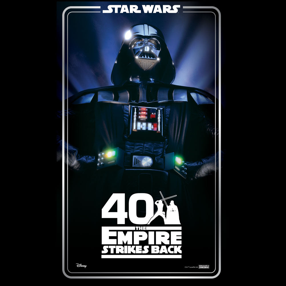 STAR WARS THE EMPIRE STRIKES BACK 40 YEARS T-SHIRT - BLACK