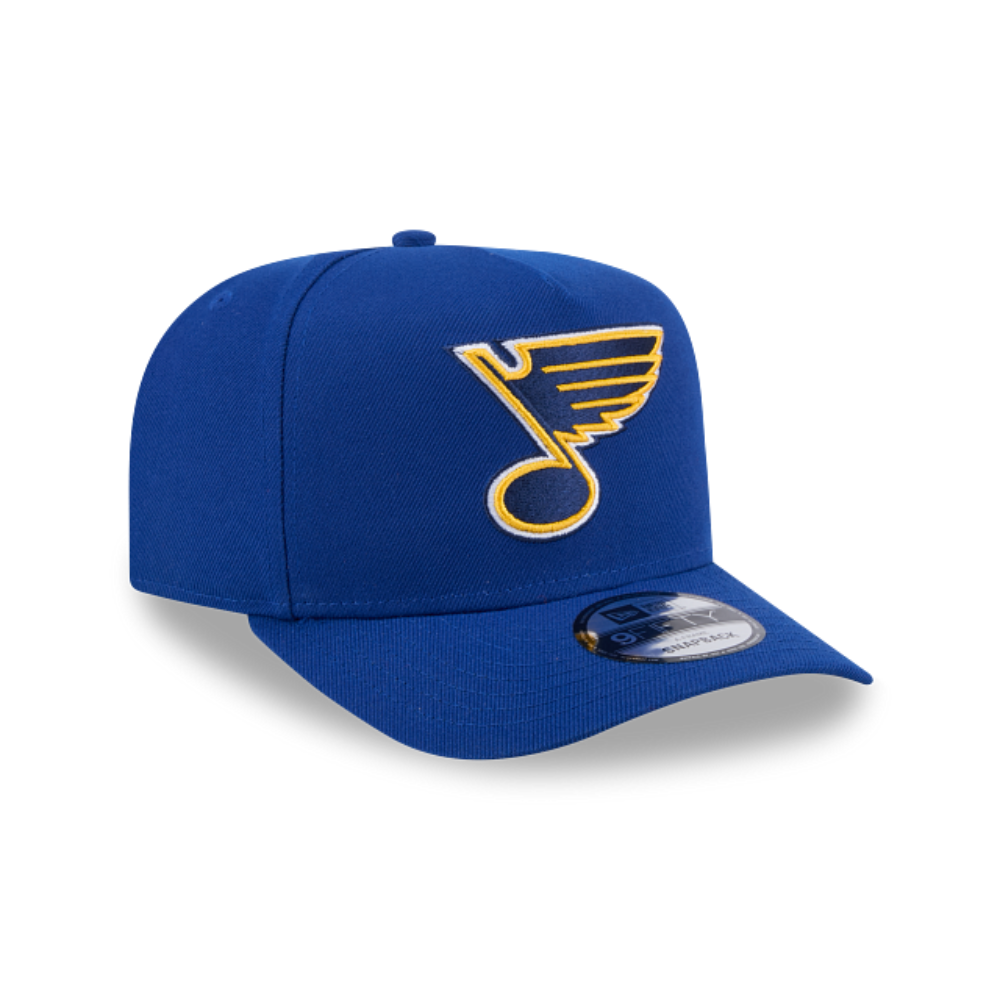 ST. LOUIS BLUES 9FIFTY A-FRAME NEW ERA NHL BLUE SNAPBACK HAT