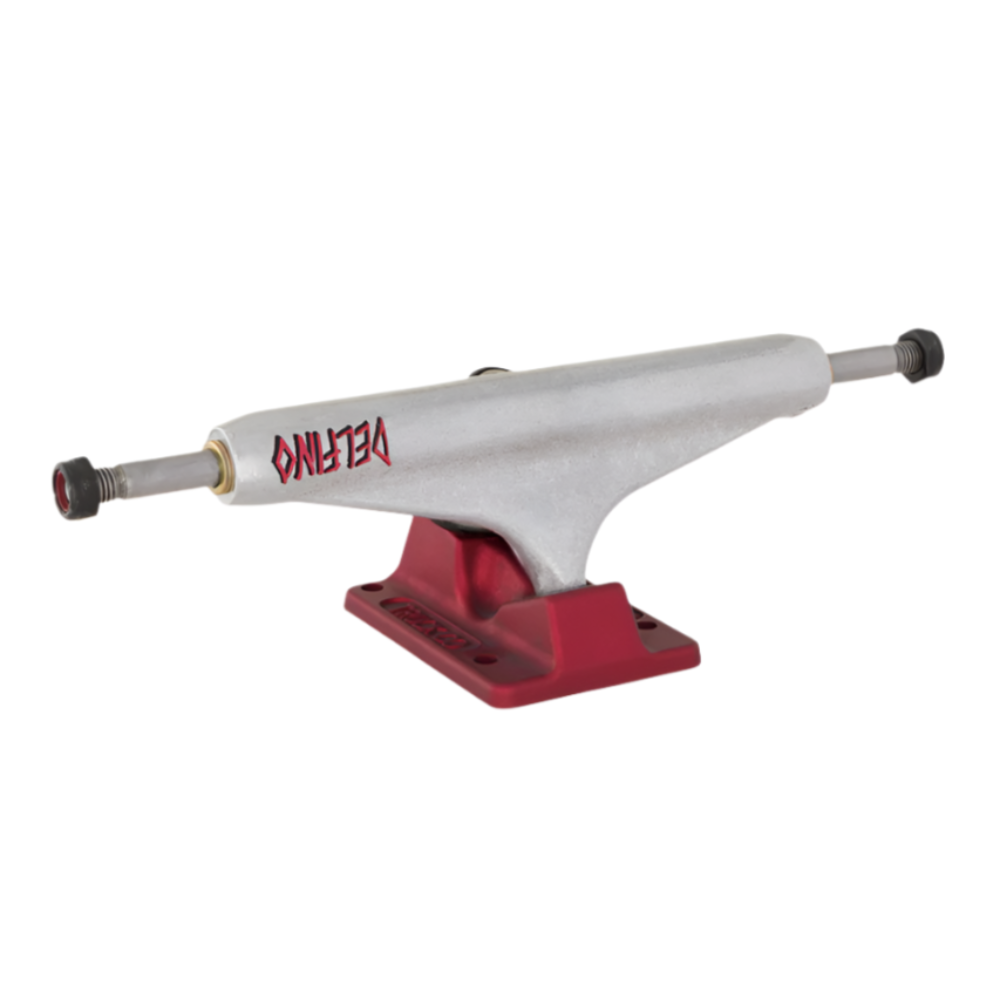 INDEPENDENT 159 HOLLOW DELFINO SILVER/RED STANDARD TRUCKS