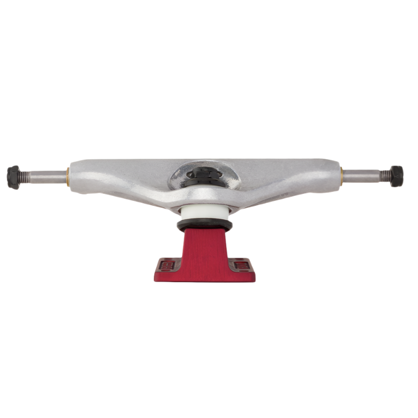 INDEPENDENT 159 HOLLOW DELFINO SILVER/RED STANDARD TRUCKS