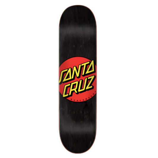 SANTA CRUZ CLASSIC DOT BLACK STAIN DECK - 8.25"