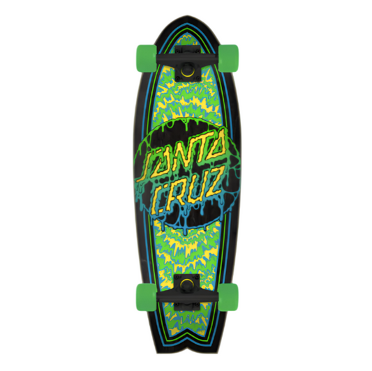 SANTA CRUZ TOXIC DOT SHARK CRUISER MULTICOLOR COMPLETE - 8.8" x 27.7"