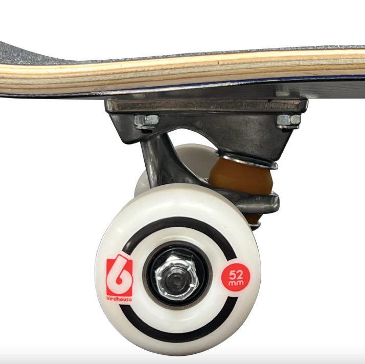 BIRDHOUSE TONY HAWK SKULL 2 CHROME PREMIUM COMPLETE SKATEBOARD - 7.75"