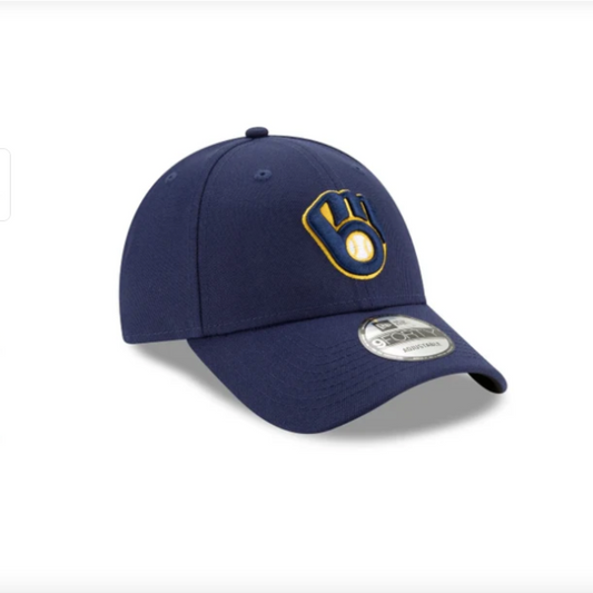 MILWAUKEE BREWERS 9FORTY NEW ERA NAVY ADJUSTABLE HAT