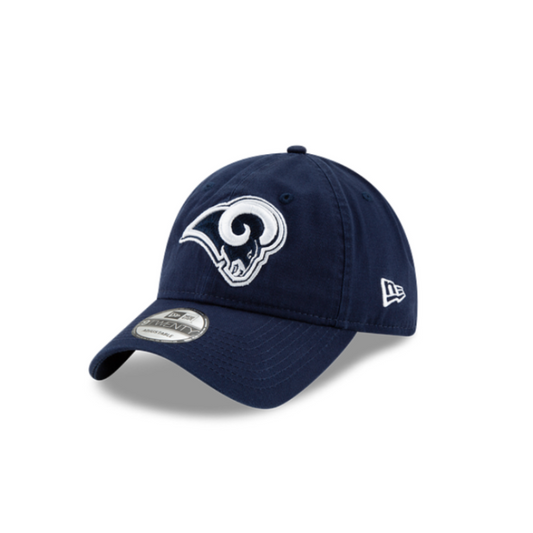 LOS ANGELES RAMS 9TWENTY NEW ERA NAVY CORE CLASSIC HOOK AND LOOP HAT