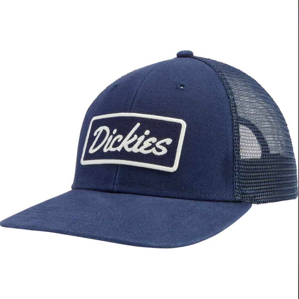 DICKIES PATCH LOGO NAVY TRUCKER HAT