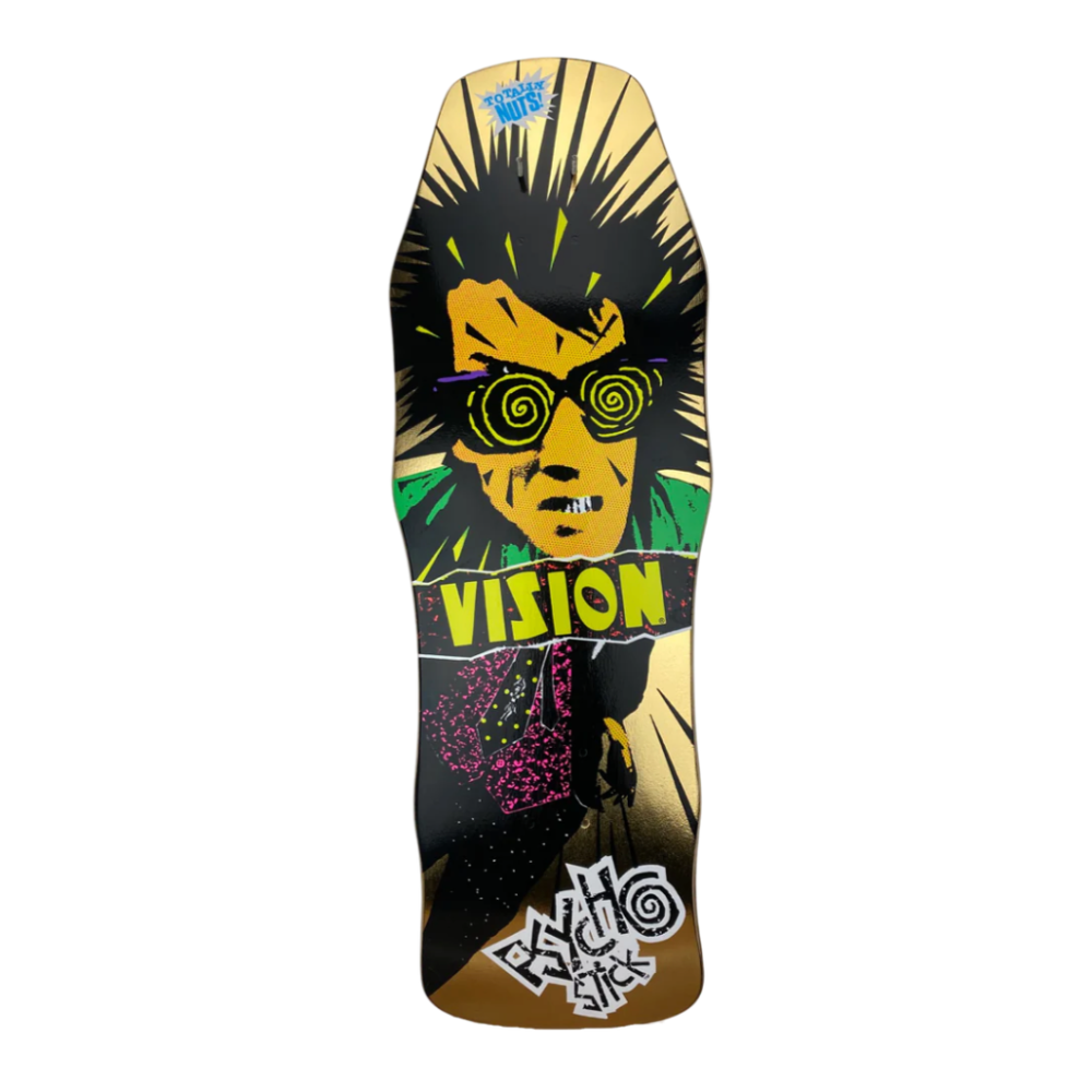 VISION ORIGINAL PSYCHO STICK LIMITED EDITION GOLD FOIL DECK - 10" x 30"