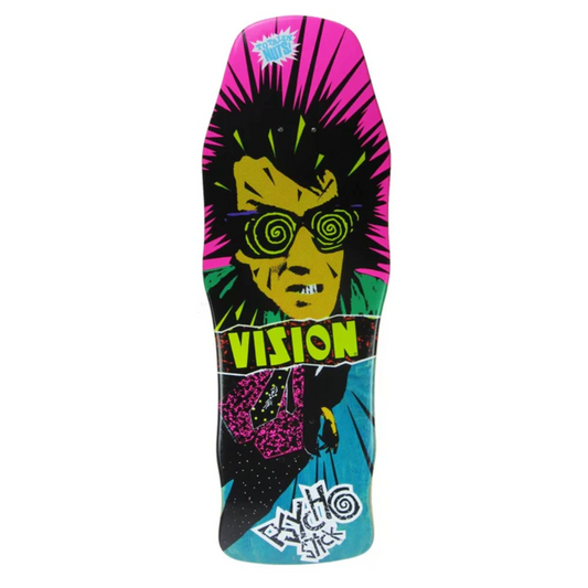 VISION ORIGINAL PSYCHO STICK TEAL STAIN DECK - 10.0"