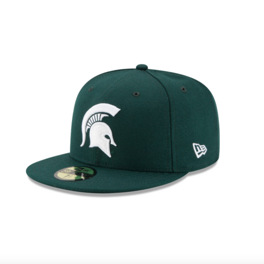 MICHIGAN STATE SPARTANS 59FIFTY NEW ERA GREEN FITTED HAT