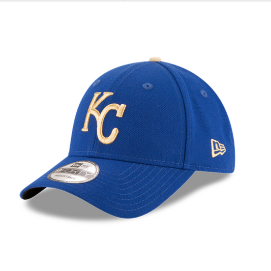 KANSAS CITY ROYALS 9FORTY NEW ERA BLUE ADJUSTABLE HAT OSFM