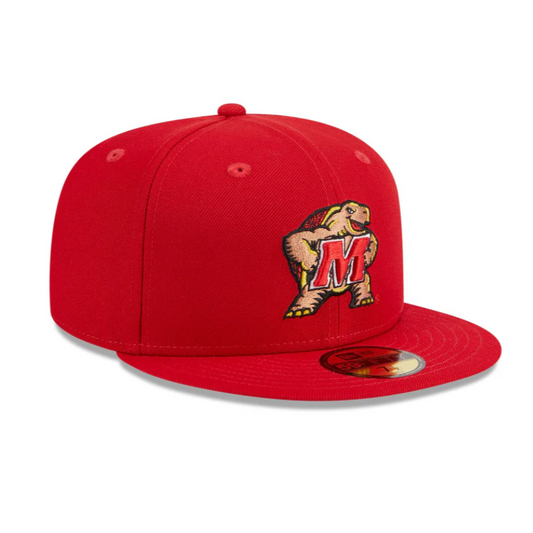 MARYLAND TERRAPINS 9FIFTY NEW ERA RED SNAPBACK HAT