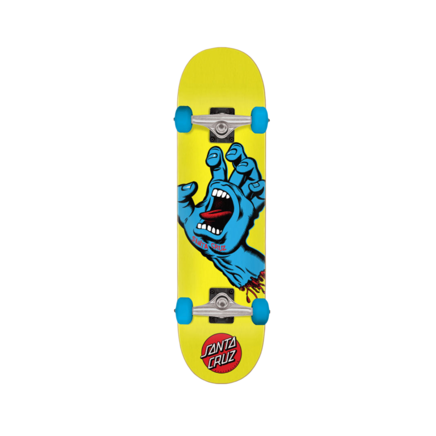 SANTA CRUZ SCREAMING HAND MINI YELLOW COMPLETE - 7.75" x 30.0"