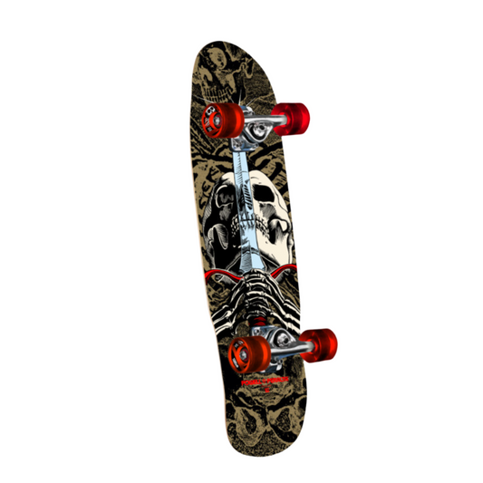 Powell Peralta Mini Skull & Sword Gold Birch Complete Skateboard - 8.0"