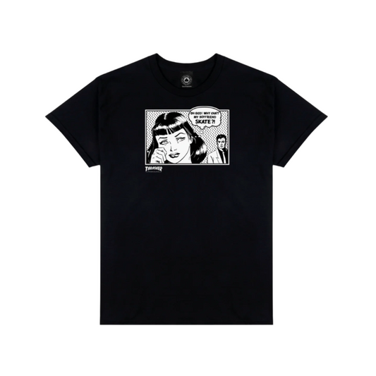 Thrasher Boyfriend T-Shirt Black