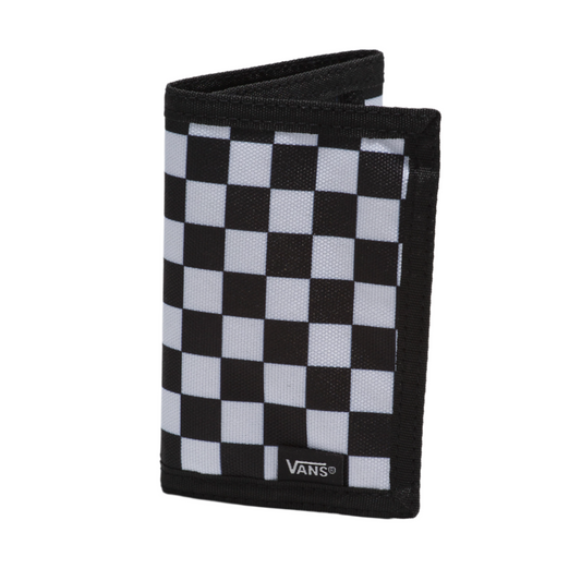 VANS SLIPPED BLACK/WHITE CHECKERBOARD WALLET