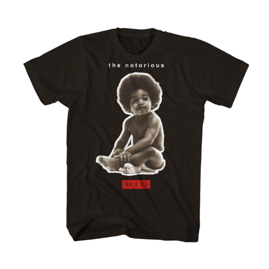 BIGGIE THE NOTORIOUS BABY B.I.G. T-SHIRT - BLACK