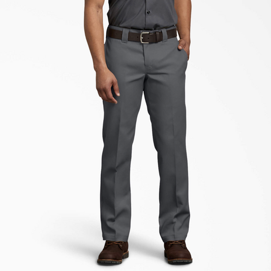 DICKIES FLEX Slim Fit Work Pants - Charcoal Gray