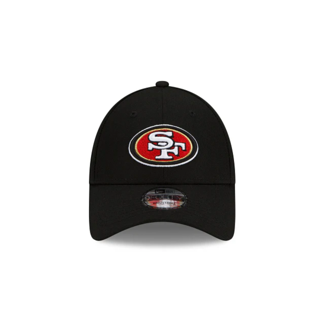 SAN FRANCISCO 49ERS NEW ERA 9FORTY ADJUSTABLE BLACK HAT