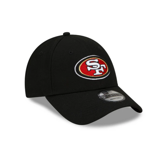 SAN FRANCISCO 49ERS NEW ERA 9FORTY ADJUSTABLE BLACK HAT