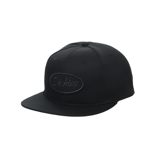 DICKIES PATCH FLAT BILL BLACK SNAPBACK HAT