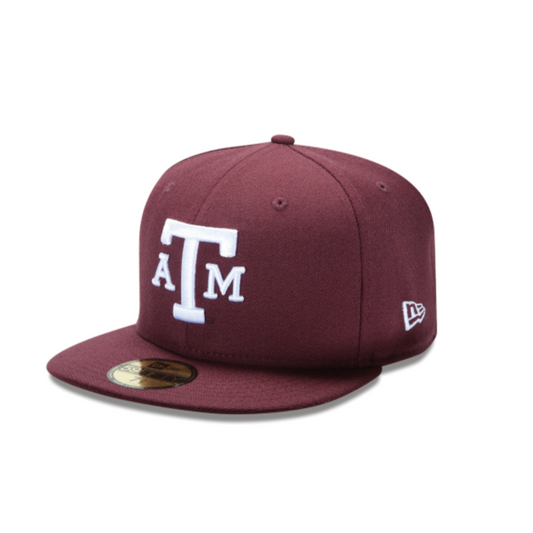 TEXAS A&M AGGIES 59FIFTY NEW ERA MAROON FITTED HAT