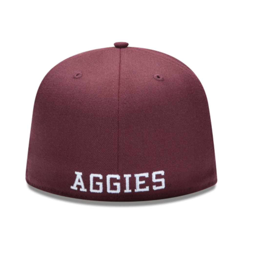 TEXAS A&M AGGIES 59FIFTY NEW ERA MAROON FITTED HAT