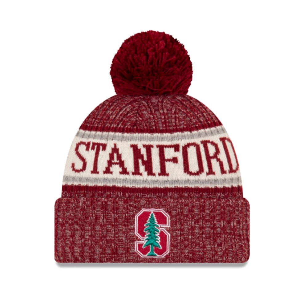 STANFORD CARDINALS NEW ERA SPORT KNIT RED BEANIE