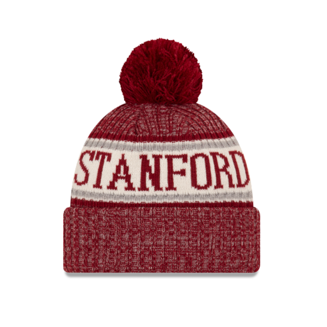 STANFORD CARDINALS NEW ERA SPORT KNIT RED BEANIE