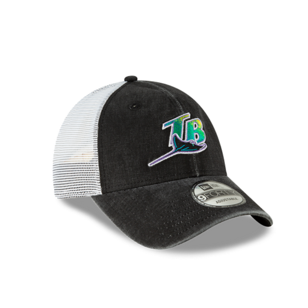 TAMPA BAY RAYS NEW ERA 9FORTY COOPERSTOWN TRUCKER 9FORTY SNAPBACK HAT