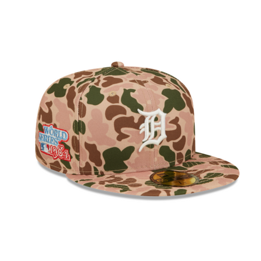 DETROIT TIGERS 59FIFTY NEW ERA DUCK CAMO WORLD SERIES 1984 FITTED HAT