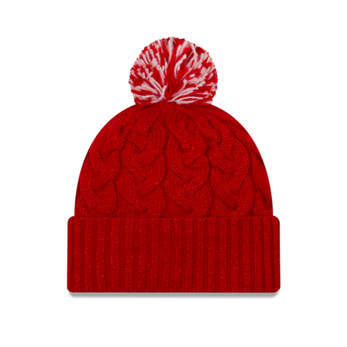 NORTH CAROLINA STATE WOLFPACK WOMEN'S NEW ERA CABLE KNIT RED BEANIE