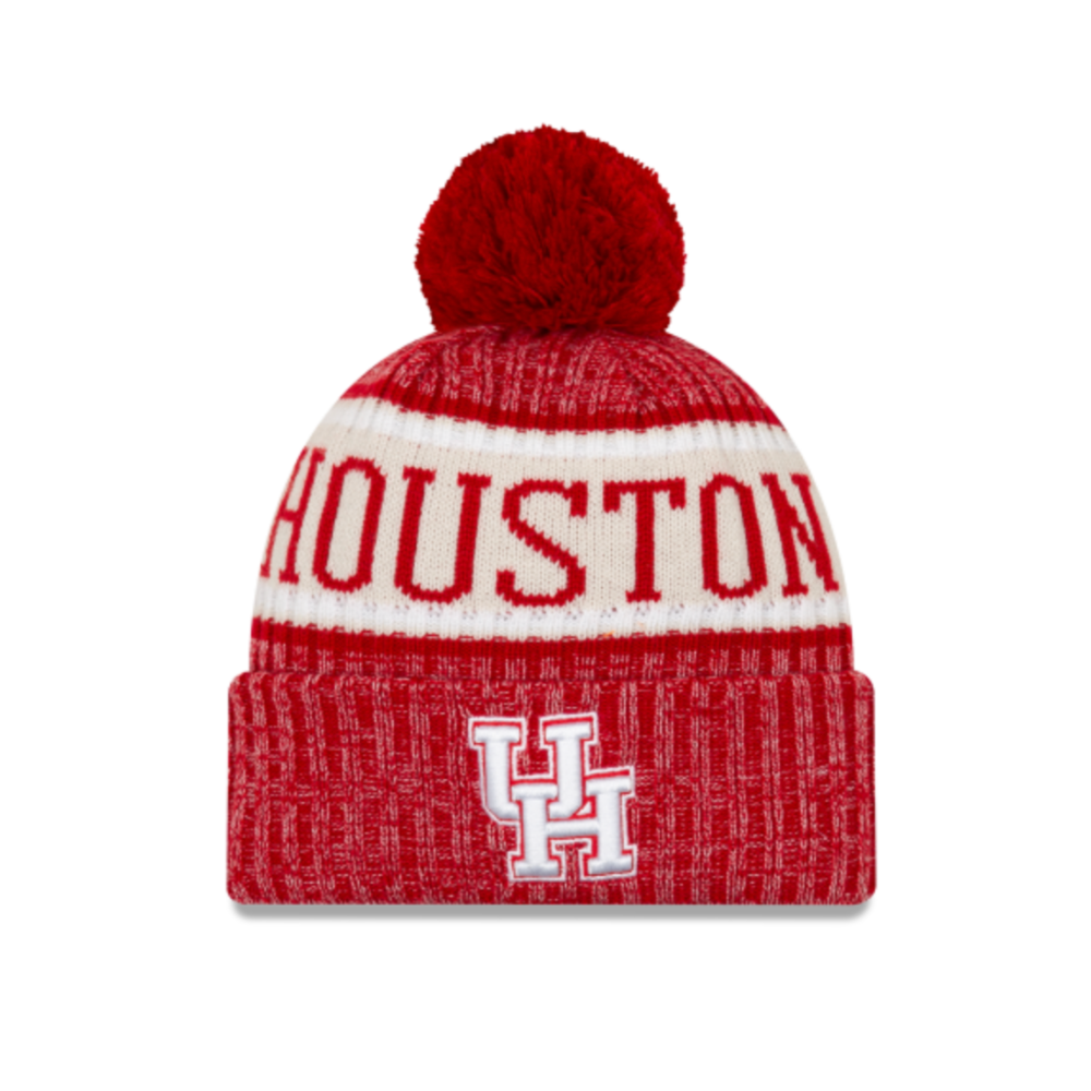 HOUSTON COUGARS NEW ERA SPORT KNIT RED BEANIE