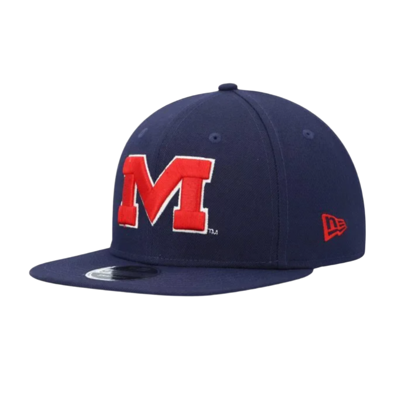 OLE MISS REBELS 9FIFTY NEW ERA NAVY SNAPBACK HAT