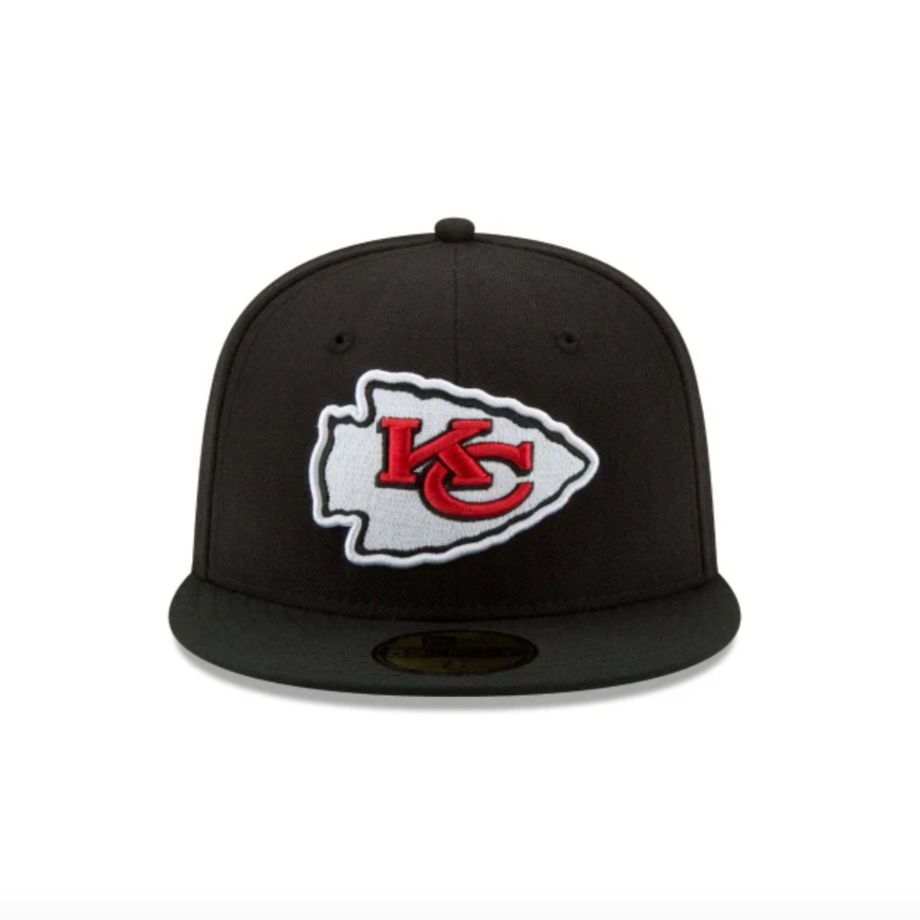 KANSAS CITY CHIEFS NEW ERA 59FIFTY BLACK FITTED HAT