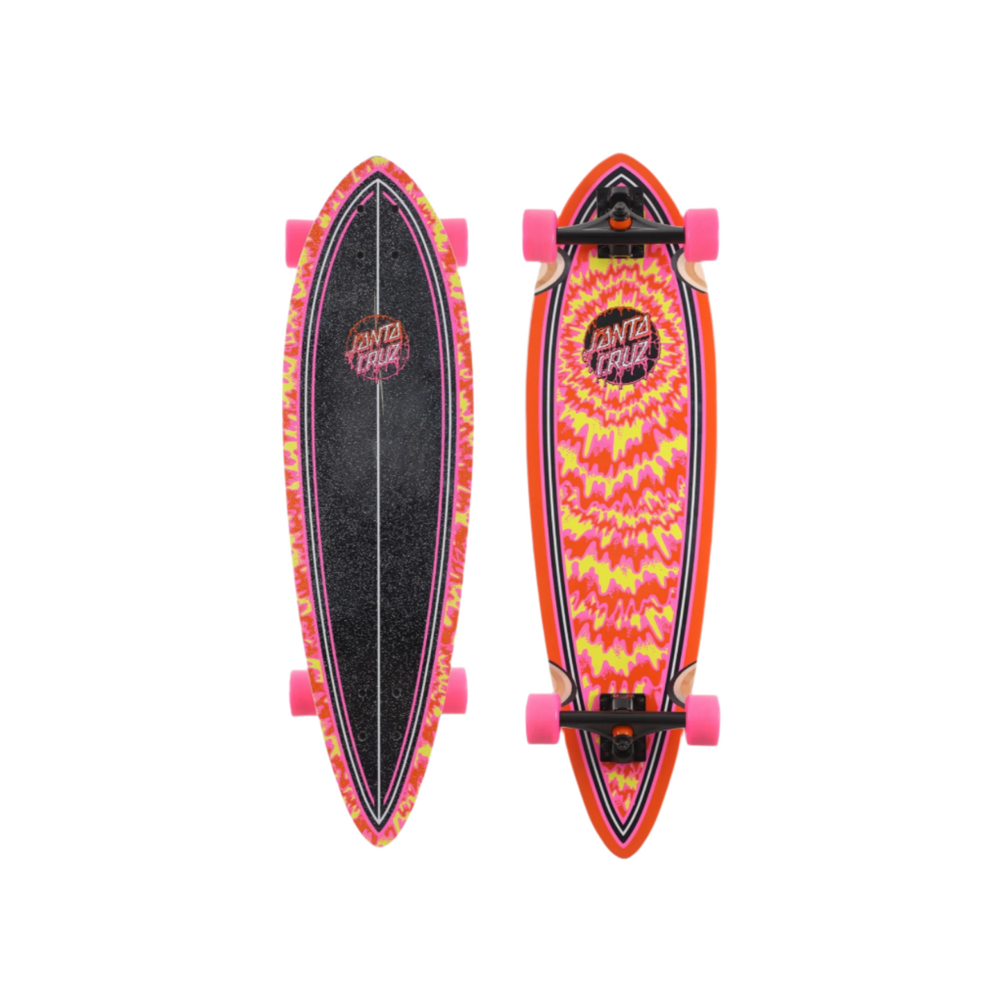 SANTA CRUZ TOXIC DOT STREET CRUISER PINK PINTAIL COMPLETE - 9.2" x 33.0"