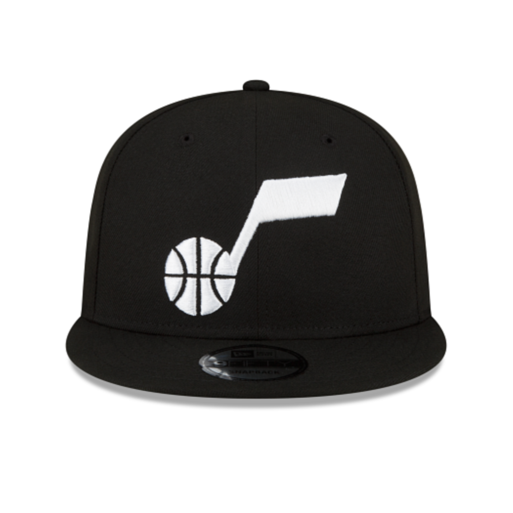 UTAH JAZZ 9FIFTY NBA NEW ERA BLACK SNAPBACK HAT