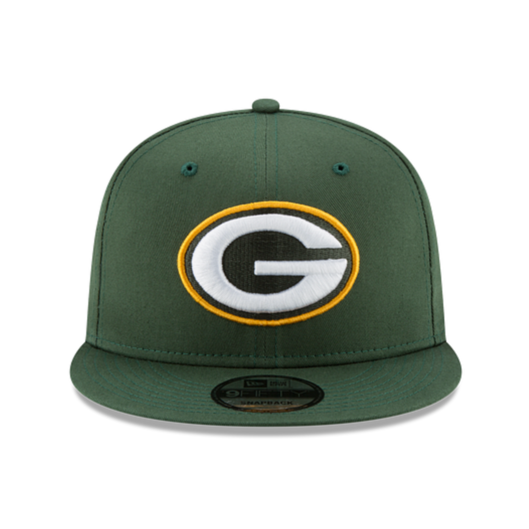 GREEN BAY PACKERS 9FIFTY NEW ERA BASIC GREEN SNAPBACK HAT