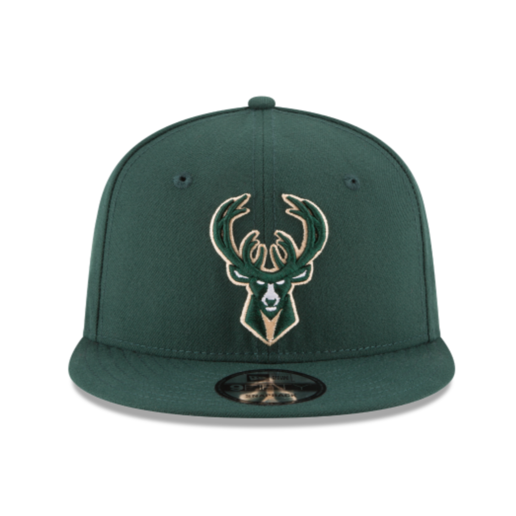 MILWAUKEE BUCKS 9FIFTY NBA NEW ERA GREEN SNAPBACK HAT