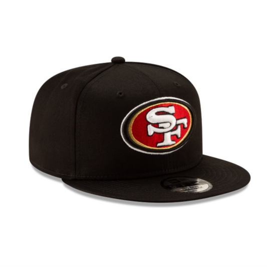 SAN FRANCISCO 49ERS 9FIFTY NFL NEW ERA BLACK SNAPBACK HAT