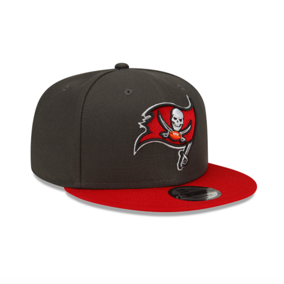 TAMPA BAY BUCCANEERS 9FIFTY NFL NEW ERA 2TONE GRAY AND RED SNAPBACK HAT