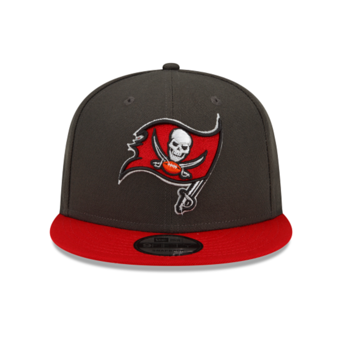 TAMPA BAY BUCCANEERS 9FIFTY NFL NEW ERA 2TONE GRAY AND RED SNAPBACK HAT