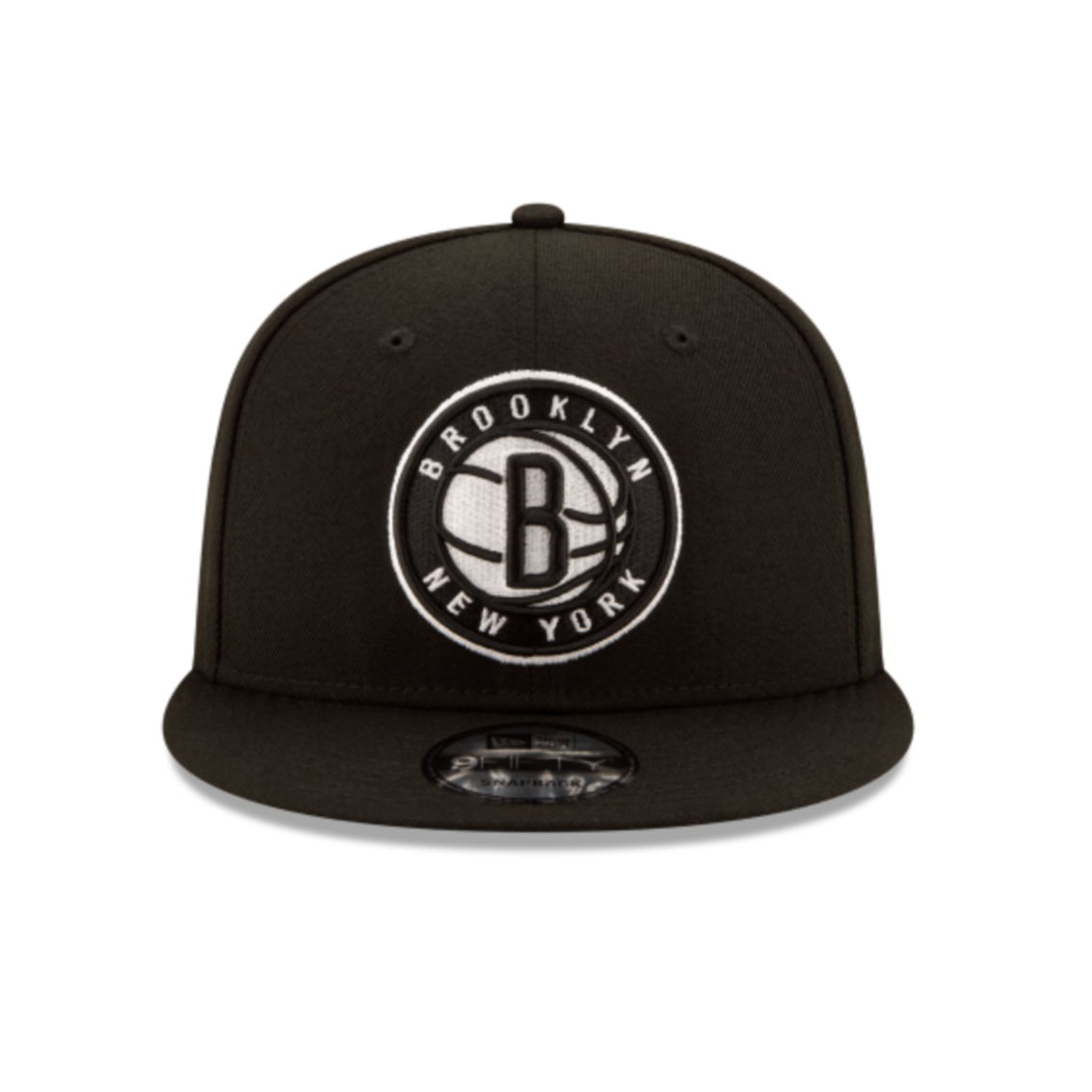 BROOKLYN NETS 9FIFTY NBA NEW ERA BLACK SNAPBACK HAT