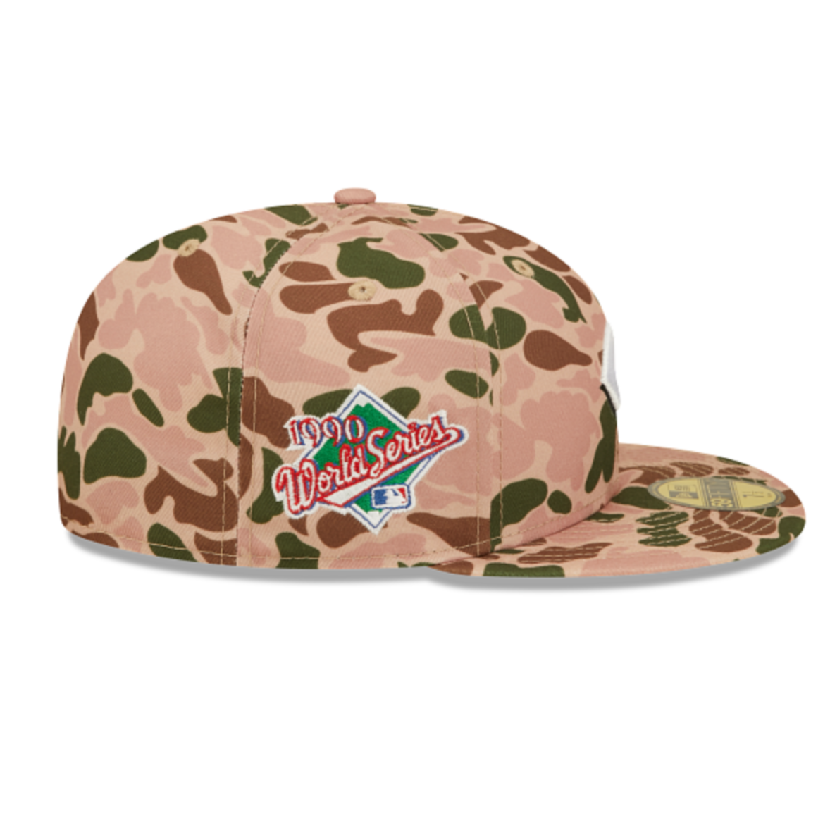 CINCINATTI REDS 59FIFTY NEW ERA MLB DUCK CAMO WORLD SERIES 1990 FITTED HAT