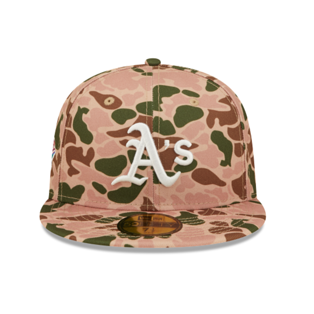 OAKLAND ATHLETICS 59FIFTY NEW ERA MLB DUCK CAMO WORLD SERIES 1989 FITTED HAT