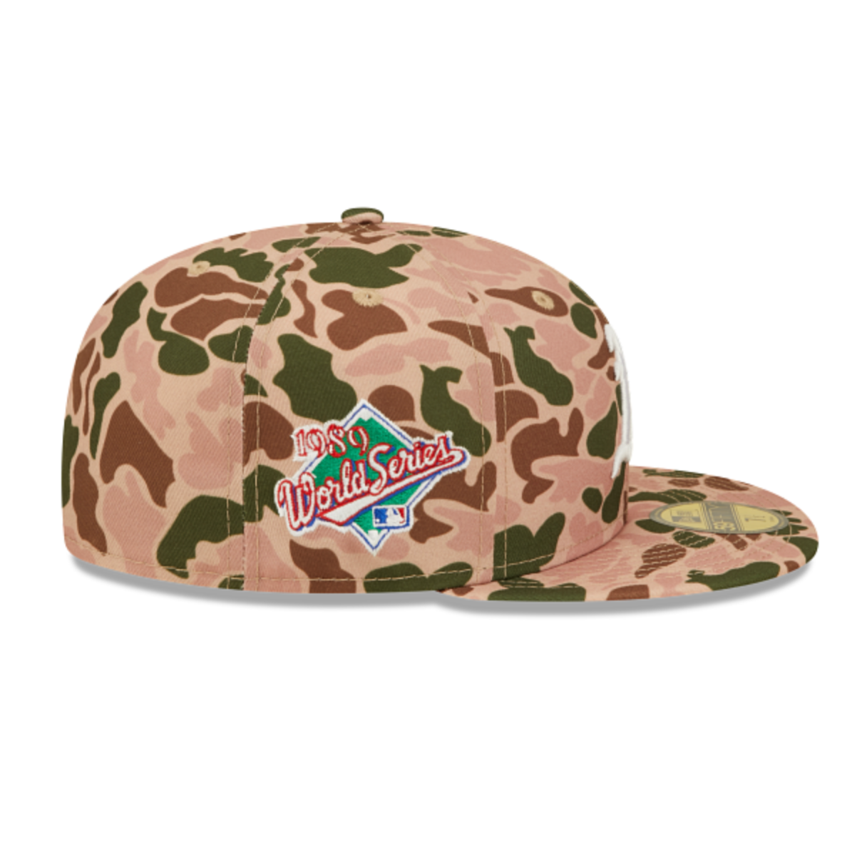 OAKLAND ATHLETICS 59FIFTY NEW ERA MLB DUCK CAMO WORLD SERIES 1989 FITTED HAT