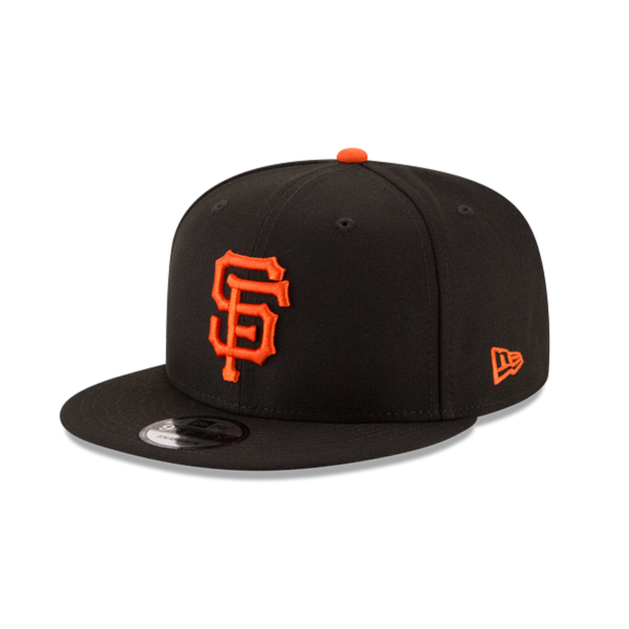 SAN FRANCISCO GIANTS 9FIFTY MLB NEW ERA BLACK AND ORANGE SNAPBACK HAT