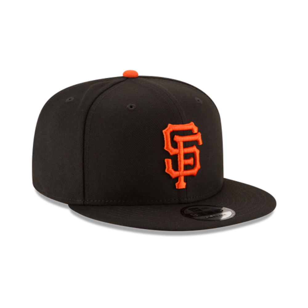 SAN FRANCISCO GIANTS 9FIFTY MLB NEW ERA BLACK AND ORANGE SNAPBACK HAT