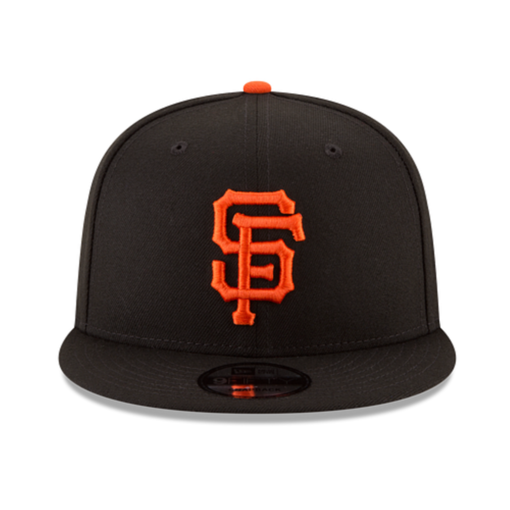 SAN FRANCISCO GIANTS 9FIFTY MLB NEW ERA BLACK AND ORANGE SNAPBACK HAT