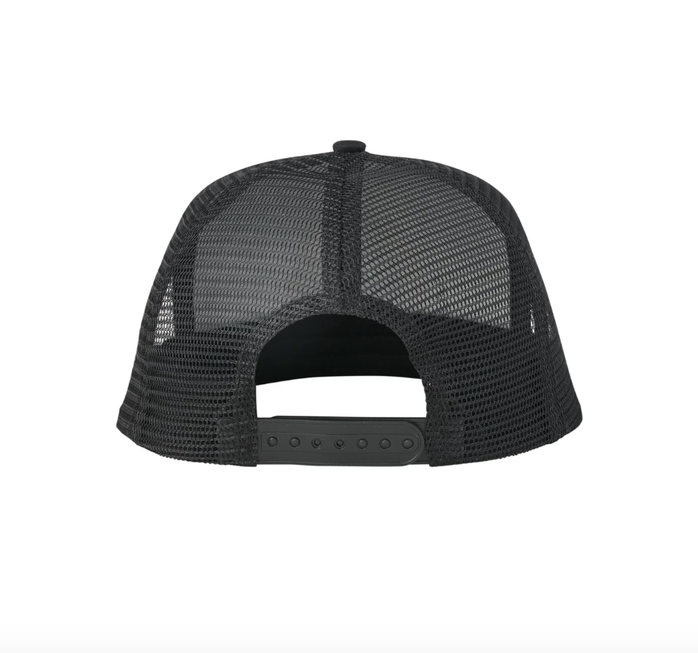 SANTA CRUZ NATAS SCREAMING PANTHER BLACK & WHITE MESH TRUCKER SNAPBACK HAT