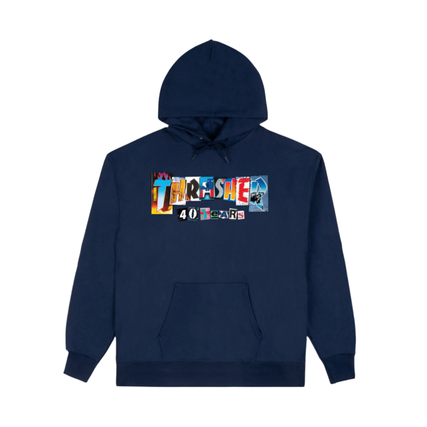 THRASHER 40 YEARS HOODIE - NAVY